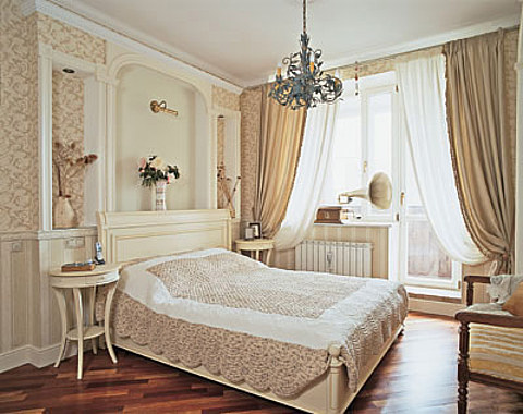 Лепнина Gaudi Decor в спальне